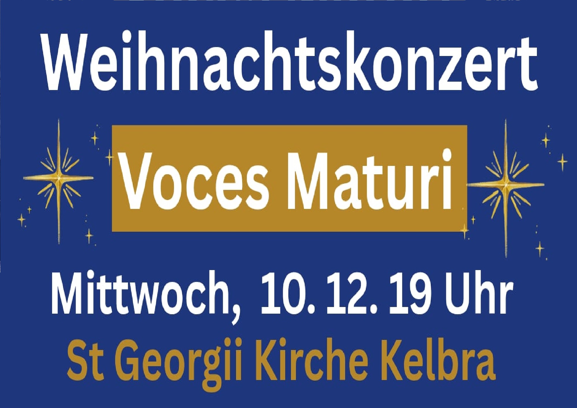 Weihnachtskonzert Voces Maturi