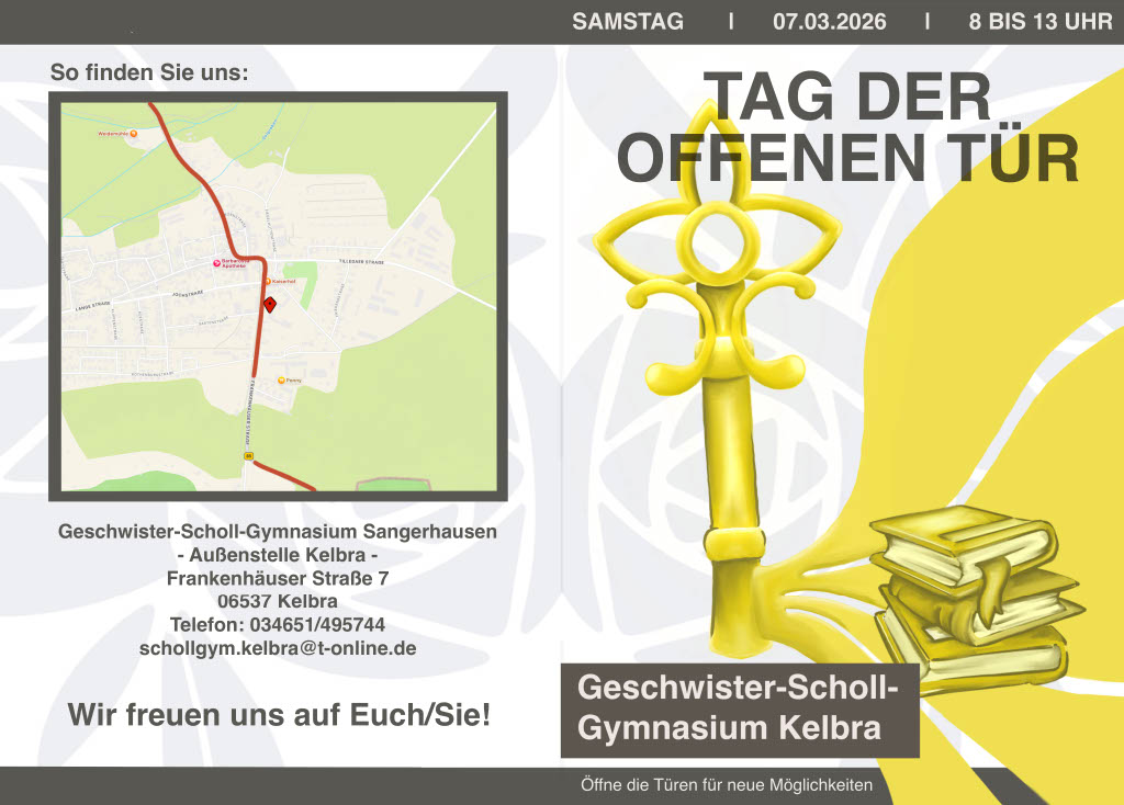 Tag der offenen Tür in der Außenstelle Kelbra des Geschwister-Scholl-Gymnasium Sangerhausen