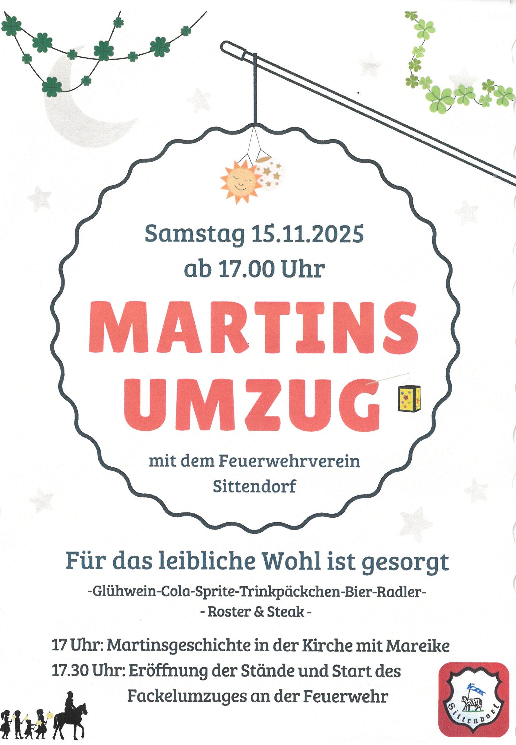 Martini-Umzug in Sittendorf