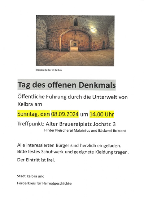 Brauereikellerführung zum Tag des offenen Denkmals